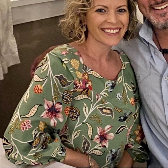 Loft colorful floral top - Picture 4 of 7